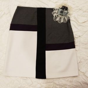 Colorblock pencil skirt